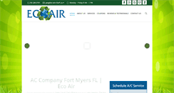 Desktop Screenshot of ecoairofswfl.com