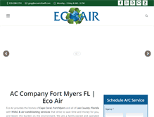 Tablet Screenshot of ecoairofswfl.com